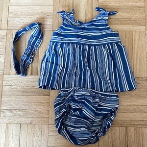 Carter’s matching set top bottom 9m with headband